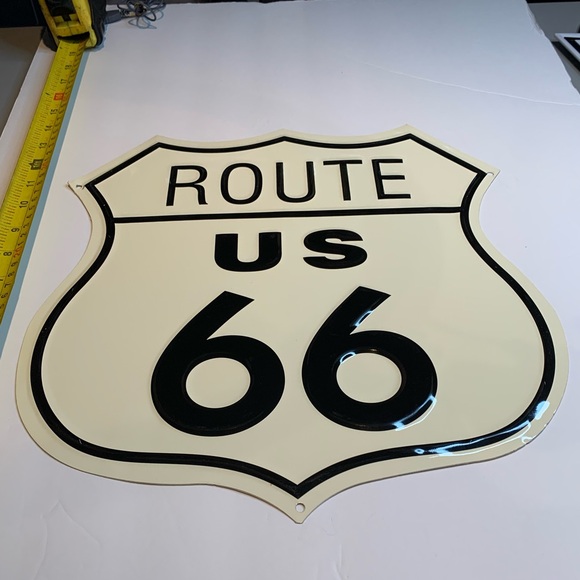 Rare Vintage Route 66 Metal Sign - Iconic Collectible Classic Memorabilia - Picture 2 of 6